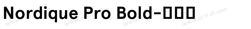 Nordique Pro Bold字体转换